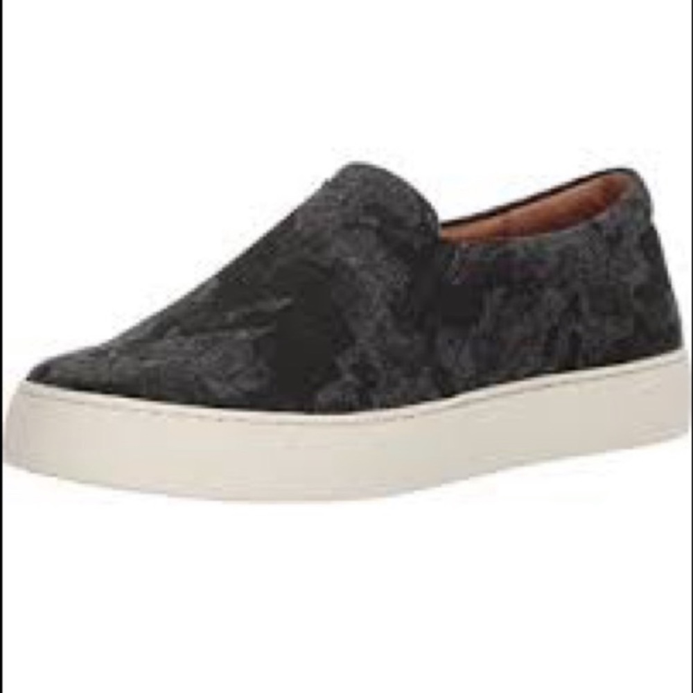 Frye gray camouflage slip on sneakers size 8 1/2